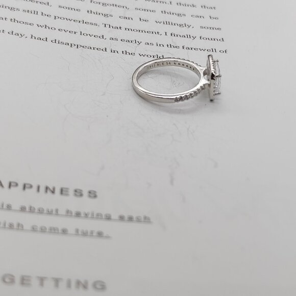 Pandora Rectangular Sparkling Halo Ring - Picture 4 of 6